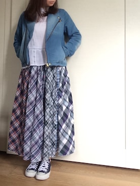 「So 1:1（ソウワンバイワン）のアイテム（ジャケット/アウター）」を使った、Ladyrainbowさん（レディース・155cm）の春コーディネート