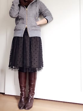 「FIELDのアイテム」を使った、Ladyrainbowさん（レディース・155cm）の春コーディネート