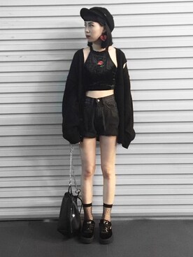 「puma by rhianna」｜姚依薰さん（レディース・160cm）の夏コーディネート