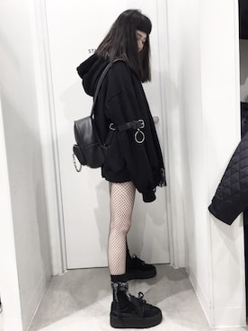 「puma by rhianna」｜姚依薰さん（レディース・160cm）の秋コーディネート