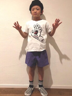 「SANTA CRUZ（サンタクルーズ）のアイテム」を使った、atakrさん（キッズ・122cm）の春コーディネート