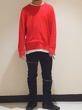 「UNUSED」｜「アイテム（その他）」を使った、Takahiro。さん（メンズ・175cm）の秋コーディネート