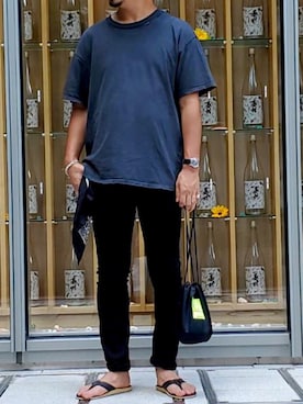 「UNUSED」｜「アイテム（財布/小物）」を使った、Takahiro。さん（メンズ・175cm）の夏コーディネート