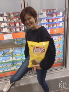 「モフモフニット」｜Mihoさん（レディース・166cm）の秋コーディネート