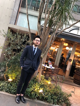 「アイテム（フォーマルスーツ/小物）」を使った、たろさん（メンズ・180cm・20代）の冬コーディネート