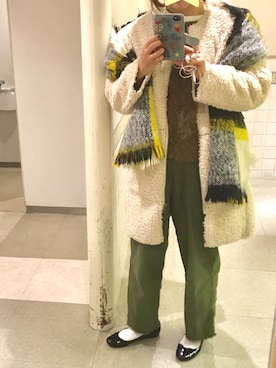 「GLOBAL WORK（グローバルワーク）のアイテム（マフラー、その他）」を使った、takeyanさん（レディース・160cm）の冬コーディネート
