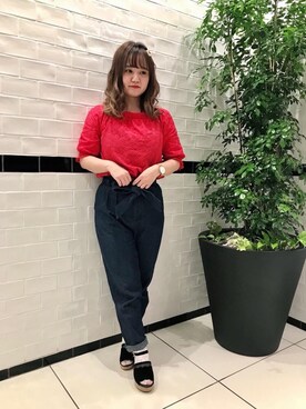 マジェスティックレゴンソラリアプラザ店スタッフさん(レディース・148cm)の春コーディネート