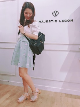 マジェスティックレゴンソラリアプラザ店スタッフさん（レディース・158cm）の春コーディネート