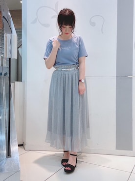 マジェスティックレゴンソラリアプラザ店スタッフさん（レディース・157cm）の夏コーディネート