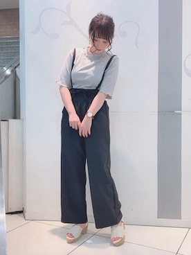 マジェスティックレゴンソラリアプラザ店スタッフさん（レディース・157cm）の夏コーディネート