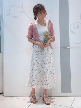 マジェスティックレゴンソラリアプラザ店スタッフさん（レディース・163cm）の夏コーディネート