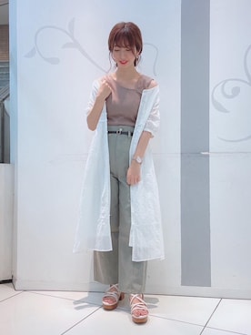 マジェスティックレゴンソラリアプラザ店スタッフさん（レディース・163cm）の夏コーディネート