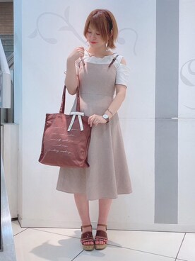 マジェスティックレゴンソラリアプラザ店スタッフさん（レディース・160cm）の夏コーディネート