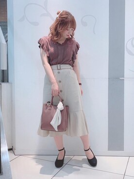 マジェスティックレゴンソラリアプラザ店スタッフさん（レディース・157cm）の夏コーディネート