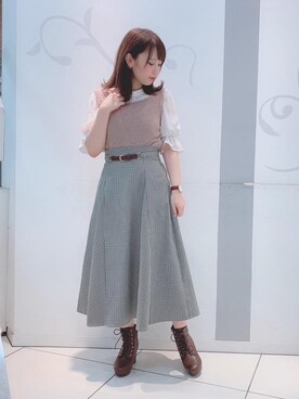 「マジェスティックレゴン天神ソラリアプラザ店」｜マジェスティックレゴンソラリアプラザ店スタッフさん（レディース・157cm）の秋コーディネート