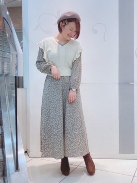 マジェスティックレゴンソラリアプラザ店スタッフさん（レディース・160cm）の秋コーディネート