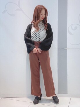 マジェスティックレゴンソラリアプラザ店スタッフさん(レディース・163cm)の秋コーディネート