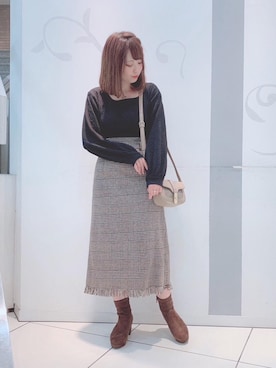 マジェスティックレゴンソラリアプラザ店スタッフさん（レディース・157cm）の秋コーディネート