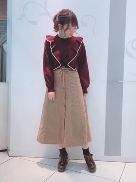 マジェスティックレゴンソラリアプラザ店スタッフさん（レディース・157cm）の秋コーディネート