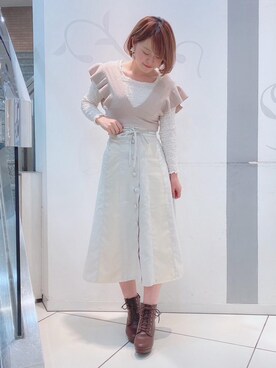 マジェスティックレゴンソラリアプラザ店スタッフさん（レディース・160cm）の秋コーディネート