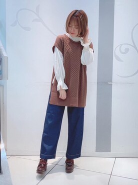 マジェスティックレゴンソラリアプラザ店スタッフさん（レディース・160cm）の秋コーディネート