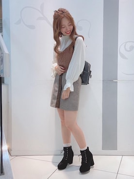 マジェスティックレゴンソラリアプラザ店スタッフさん（レディース・163cm）の秋コーディネート