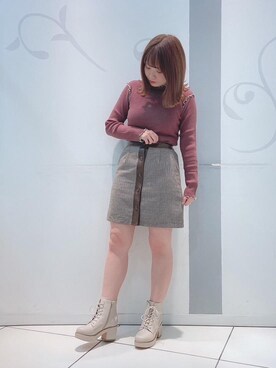 マジェスティックレゴンソラリアプラザ店スタッフさん（レディース・157cm）の秋コーディネート