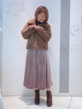 「マジェスティックレゴン天神ソラリアプラザ店」｜「アイテム（その他アウター）」を使った、マジェスティックレゴンソラリアプラザ店スタッフさん（レディース・160cm）の秋コーディネート