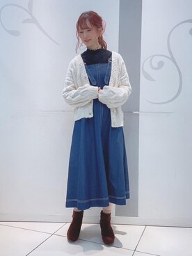 「メロウニット」｜マジェスティックレゴンソラリアプラザ店スタッフさん（レディース・155cm）の秋コーディネート