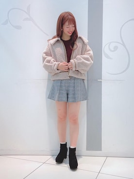 「マジェスティックレゴン天神ソラリアプラザ店」｜「アイテム（その他アウター）」を使った、マジェスティックレゴンソラリアプラザ店スタッフさん（レディース・163cm）の秋コーディネート