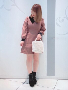 「マジェスティックレゴン天神ソラリアプラザ店」｜マジェスティックレゴンソラリアプラザ店スタッフさん（レディース・157cm）の冬コーディネート
