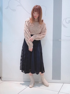 「マジェスティックレゴン天神ソラリアプラザ店」｜マジェスティックレゴンソラリアプラザ店スタッフさん（レディース・157cm）の冬コーディネート