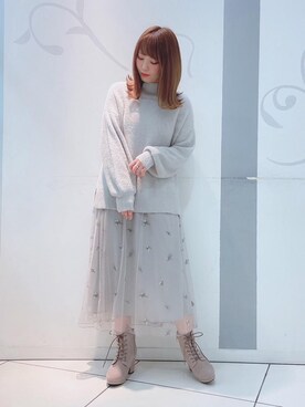 「マジェスティックレゴン天神ソラリアプラザ店」｜マジェスティックレゴンソラリアプラザ店スタッフさん（レディース・157cm）の冬コーディネート