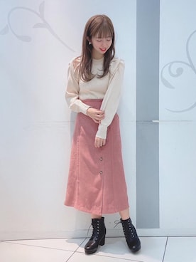 「マジェスティックレゴン天神ソラリアプラザ店」｜マジェスティックレゴンソラリアプラザ店スタッフさん（レディース・163cm）の冬コーディネート