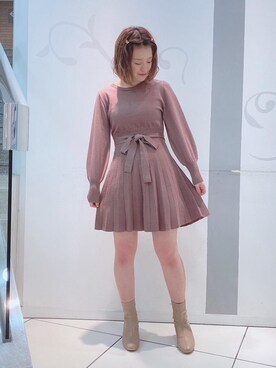 「マジェスティックレゴン天神ソラリアプラザ店」｜マジェスティックレゴンソラリアプラザ店スタッフさん（レディース・160cm）の冬コーディネート