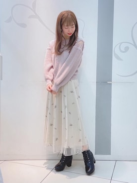 「マジェスティックレゴン天神ソラリアプラザ店」｜マジェスティックレゴンソラリアプラザ店スタッフさん（レディース・163cm）の冬コーディネート