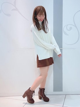 「マジェスティックレゴン天神ソラリアプラザ店」｜マジェスティックレゴンソラリアプラザ店スタッフさん（レディース・163cm）の冬コーディネート