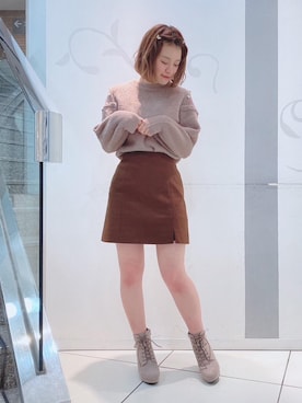 「マジェスティックレゴン天神ソラリアプラザ店」｜マジェスティックレゴンソラリアプラザ店スタッフさん（レディース・160cm）の冬コーディネート