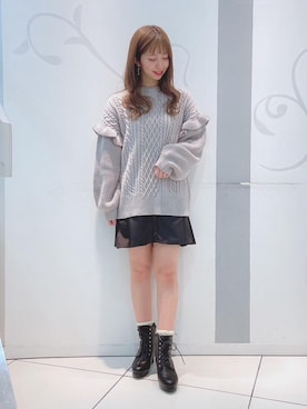 「マジェスティックレゴン天神ソラリアプラザ店」｜マジェスティックレゴンソラリアプラザ店スタッフさん（レディース・163cm）の冬コーディネート