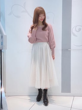 「マジェスティックレゴン天神ソラリアプラザ店」｜マジェスティックレゴンソラリアプラザ店スタッフさん（レディース・163cm）の冬コーディネート