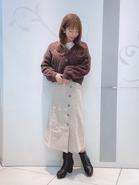 「マジェスティックレゴン天神ソラリアプラザ店」｜マジェスティックレゴンソラリアプラザ店スタッフさん（レディース・163cm）の冬コーディネート