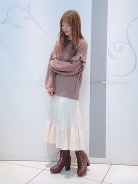 「マジェスティックレゴン天神ソラリアプラザ店」｜マジェスティックレゴンソラリアプラザ店スタッフさん（レディース・163cm）の冬コーディネート
