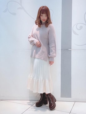 「マジェスティックレゴン天神ソラリアプラザ店」｜マジェスティックレゴンソラリアプラザ店スタッフさん（レディース・157cm）の冬コーディネート