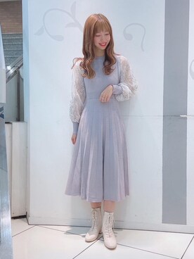 「マジェスティックレゴン天神ソラリアプラザ店」｜マジェスティックレゴンソラリアプラザ店スタッフさん（レディース・163cm）の冬コーディネート