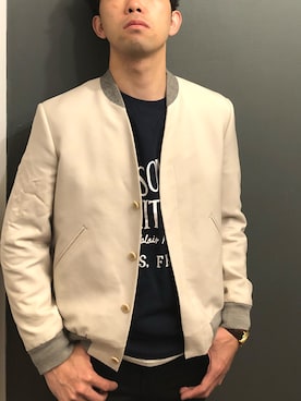 「cheap monday」｜「アイテム（ジャケット/アウター）」を使った、FAC51さん（メンズ・170cm）の春コーディネート