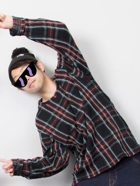 「RIPNDIP（リップンディップ）のアイテム（帽子）」を使った、FAC51さん（メンズ・170cm）の春コーディネート