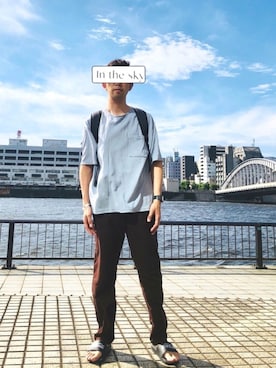 「CABANE de ZUCCa（カバンドズッカ）のアイテム（アクセサリー）」を使った、FAC51さん（メンズ・170cm）の夏コーディネート