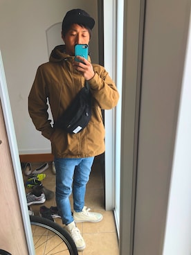 「rip curl（リップカール）のアイテム」を使った、kousukeさん（メンズ・173cm）の春コーディネート