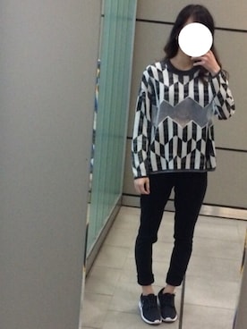 「オールブラックコーデ」｜「アイテム（その他アウター）」を使った、なるさん（レディース・163cm）の冬コーディネート