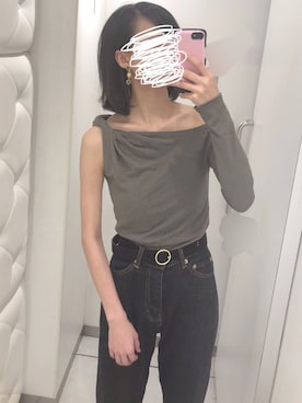 「アシメ」｜「アイテム（その他）」を使った、なるさん（レディース・163cm）の秋コーディネート